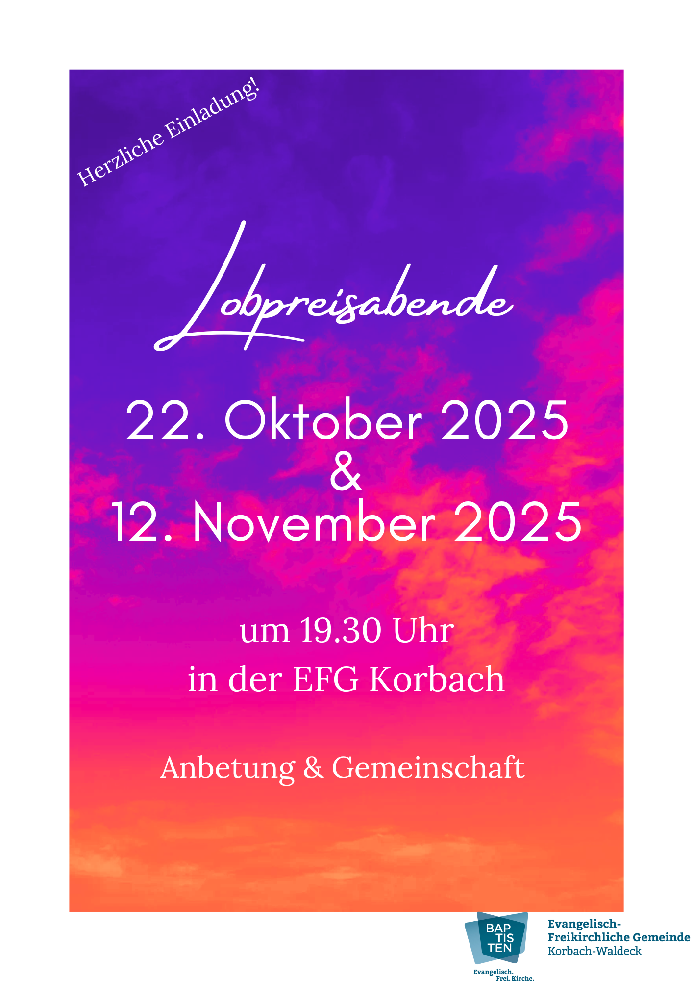 Flyer Lobpreisabend